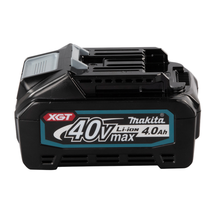 Makita 40V max Li-ion battery on a white background