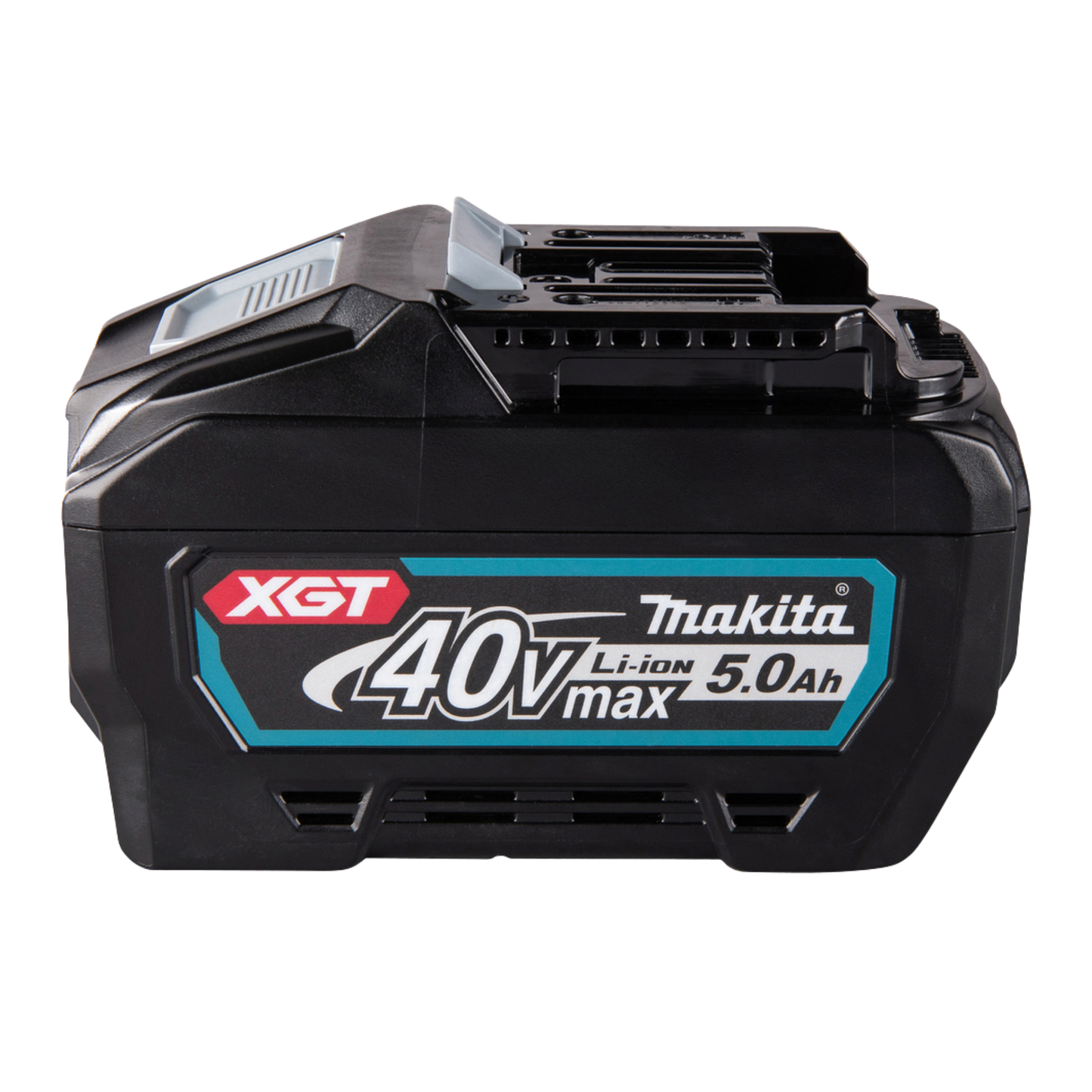 Makita 40V max 5.0Ah battery on a white background