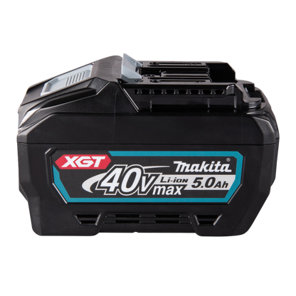 Makita 40V max 5.0Ah battery on a white background
