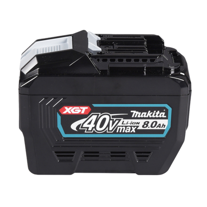 Makita 40V max Li-ion 8.0Ah battery on a white background