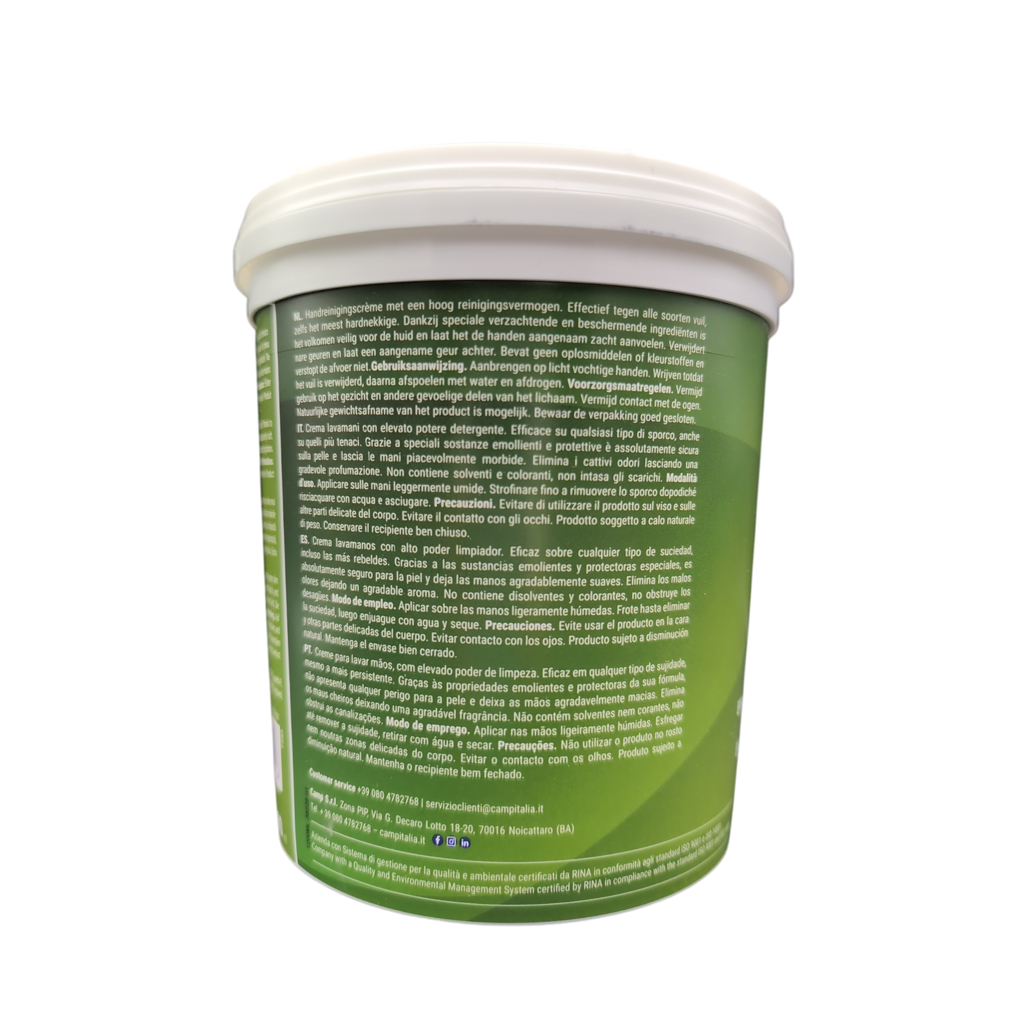 CAMP BLAST Hand Cleaner - White Hand Cream - Jar 1 L