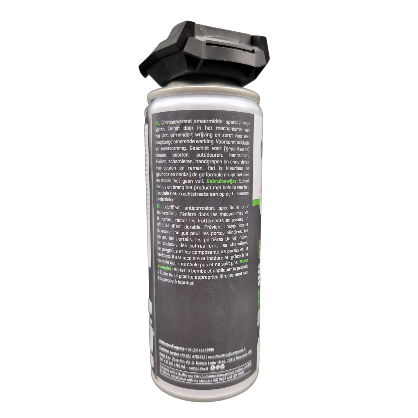 CAMP Okey slotspray smeermiddel achterkant