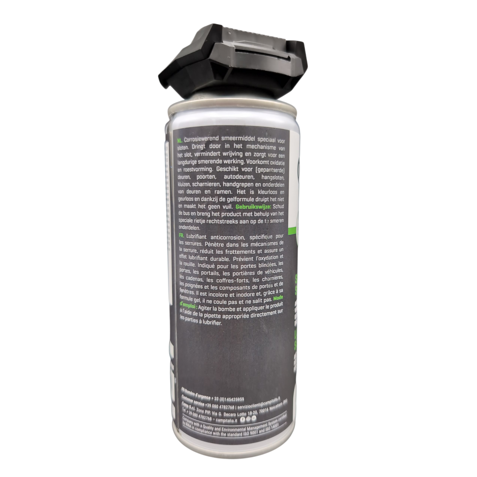 CAMP Okey slotspray smeermiddel achterkant