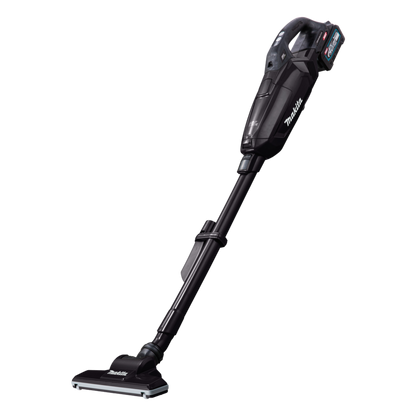 Makita CL002GZ03 cordless stick vacuum cleaner with brushless motor, LED work light and 0.5L dust container.