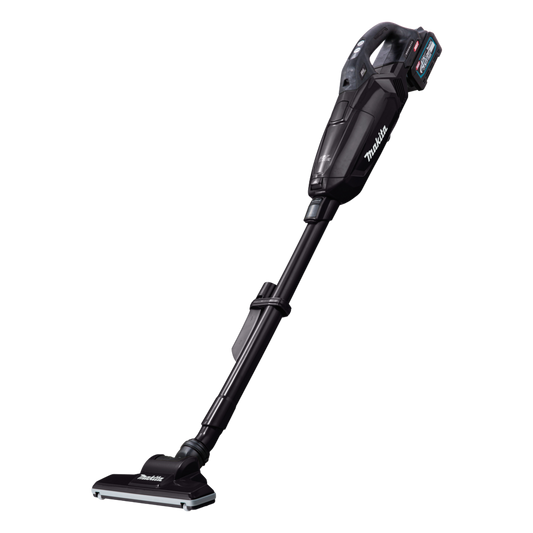 Makita CL002GZ03 cordless stick vacuum cleaner with brushless motor, LED work light and 0.5L dust container.
