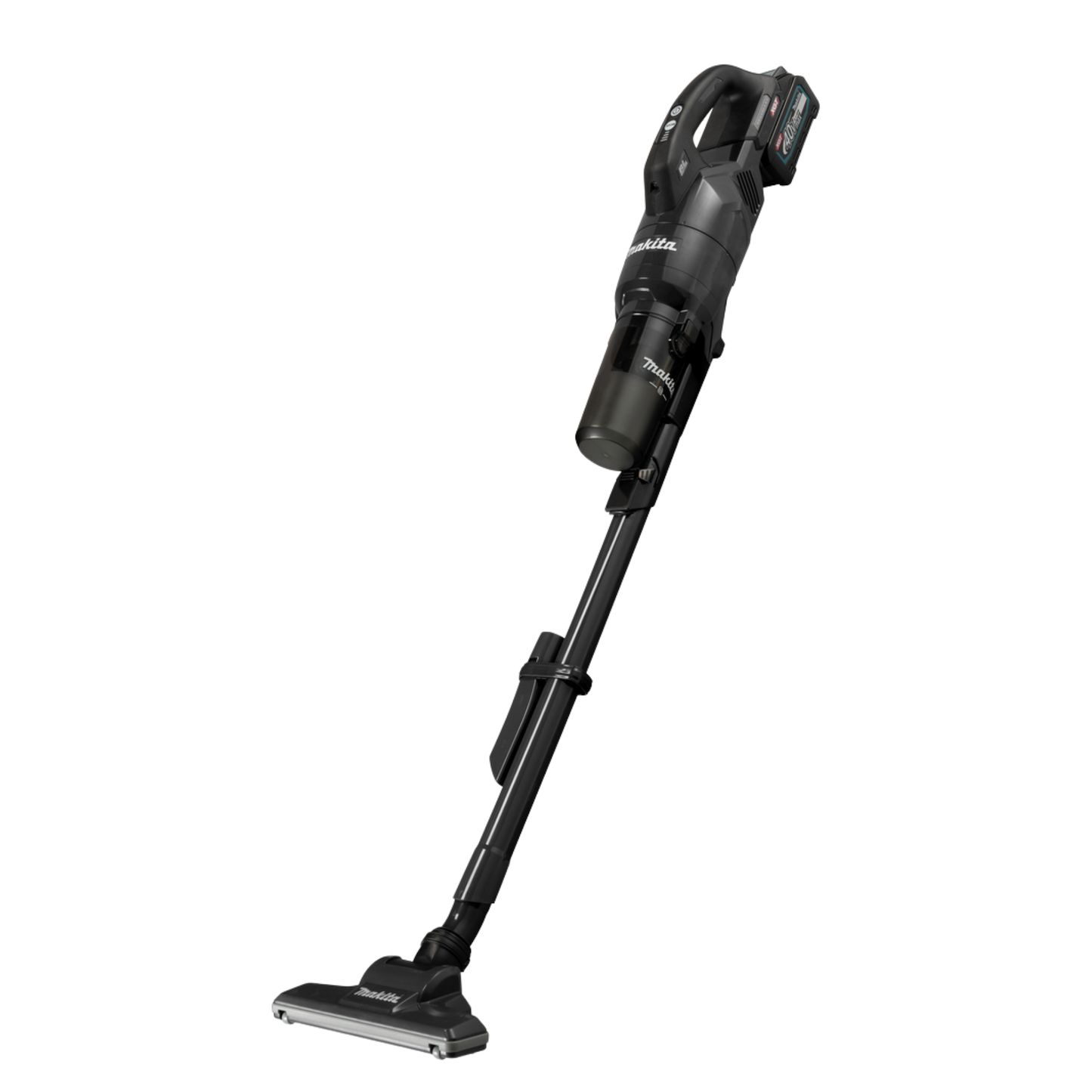 Makita CL003GZ04 cordless stick vacuum cleaner with brushless motor, LED work light and four power settings.