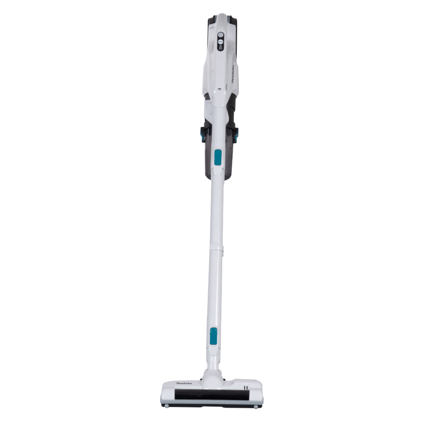Makita CL004GZ cordless stick vacuum cleaner with rotating brush, cyclonic filtration and brushless motor.