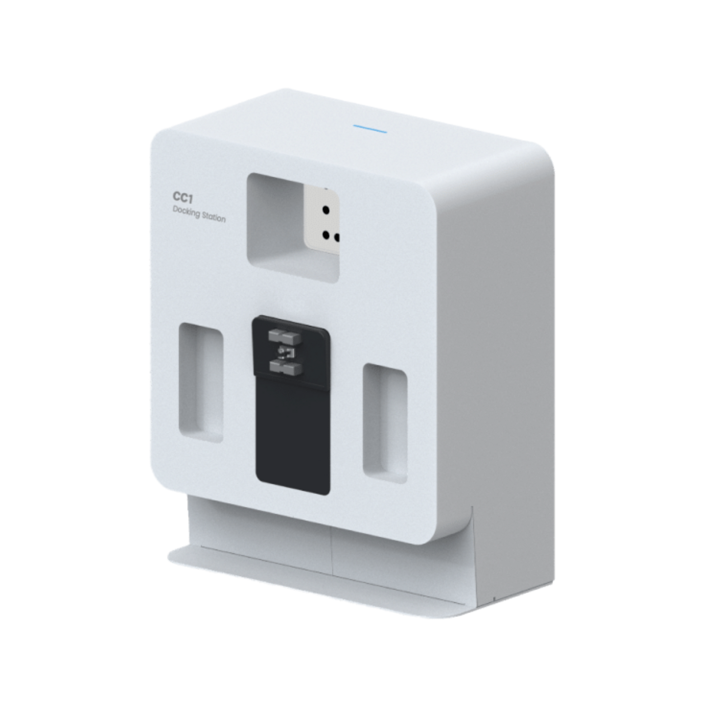 PUDU CC1 charging station for autonomous robot charging and battery management.