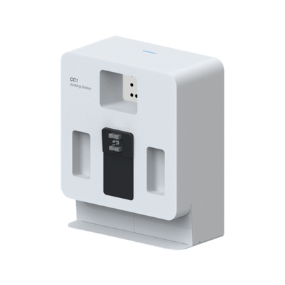 PUDU CC1 charging station for autonomous robot charging and battery management.