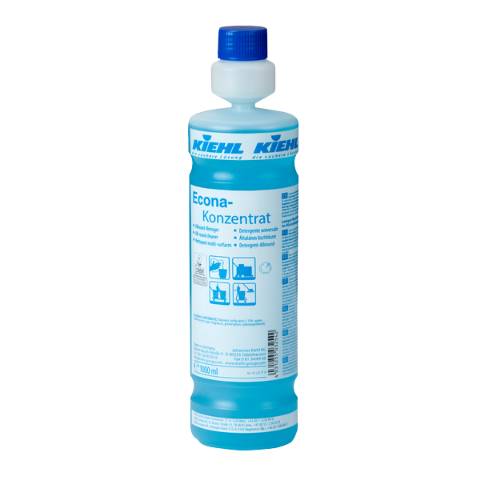 Kiehl's Econa-Konzentrat bottle on a white background
