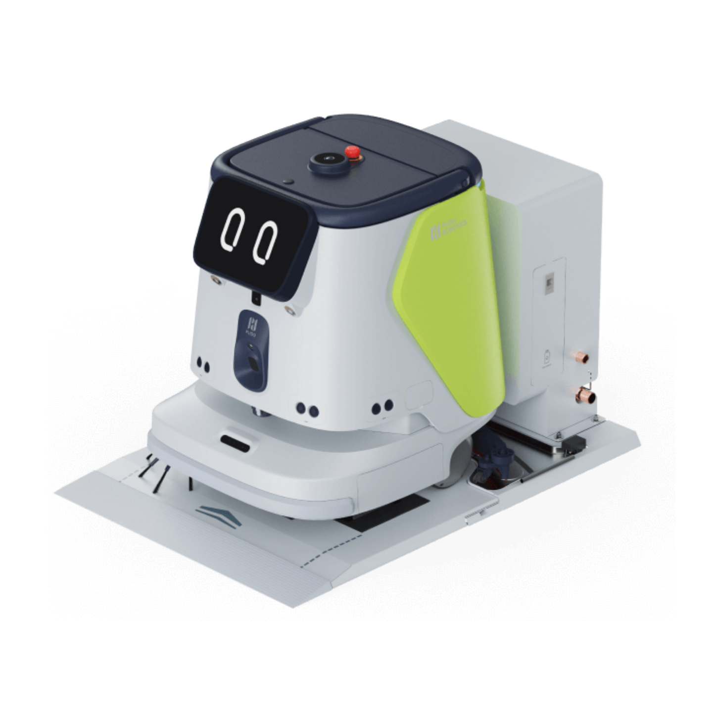 PUDU Self-Cleaning Docking Station for CC1 and CC1 Pro robots with automatic charging and self-cleaning functions.