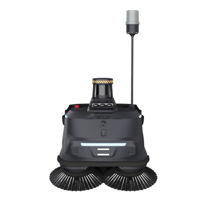 MT1 Max AI robotic sweeper with 3D LiDAR navigation for autonomous cleaning of large commercial and industrial facilities.