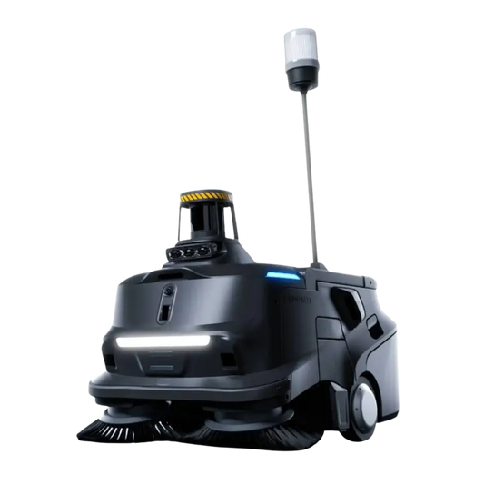 MT1 Max AI robotic sweeper with 3D LiDAR navigation for autonomous cleaning of large commercial and industrial facilities.