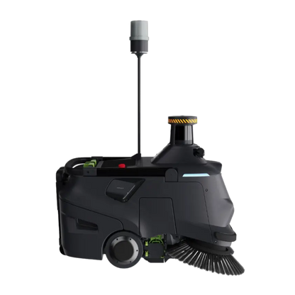 MT1 Max AI robotic sweeper with 3D LiDAR navigation for autonomous cleaning of large commercial and industrial facilities.
