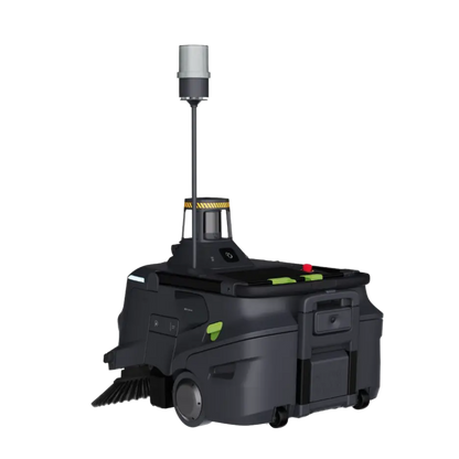 MT1 Max AI robotic sweeper with 3D LiDAR navigation for autonomous cleaning of large commercial and industrial facilities.
