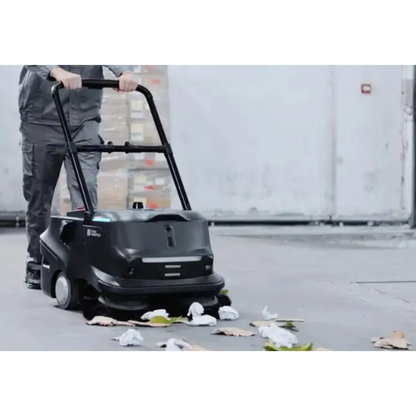 PUDU MT1 autonomous AI robotic sweeper with smart waste recognition and LiDAR navigation for large commercial facilities.