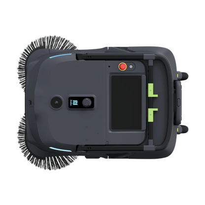 PUDU MT1 Vac AI robotic vacuum sweeper with HEPA filtration and autonomous navigation for commercial and industrial cleaning.