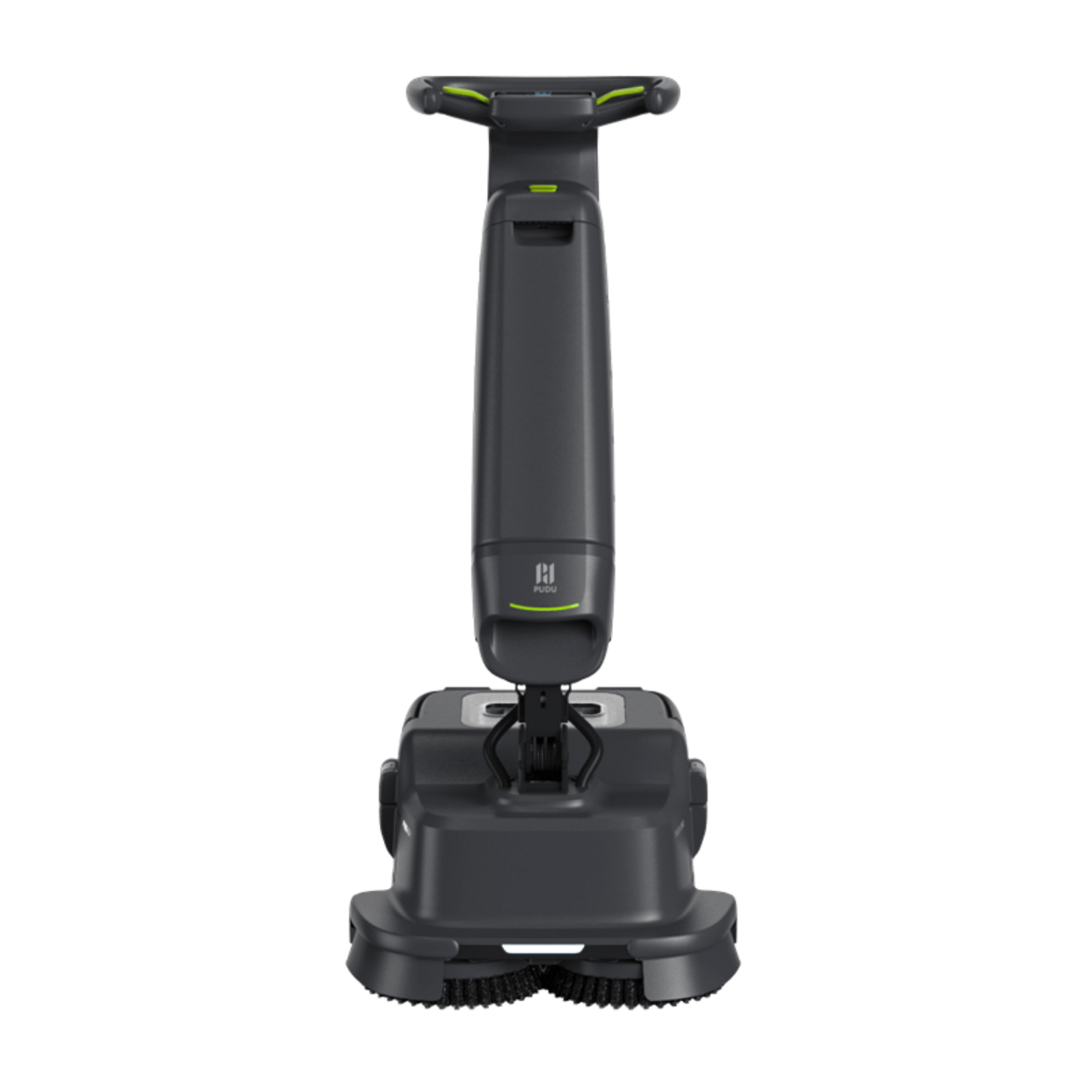 PUDU SH1 smart upright scrubber dryer for professional floor cleaning, scrubbing and rapid drying.