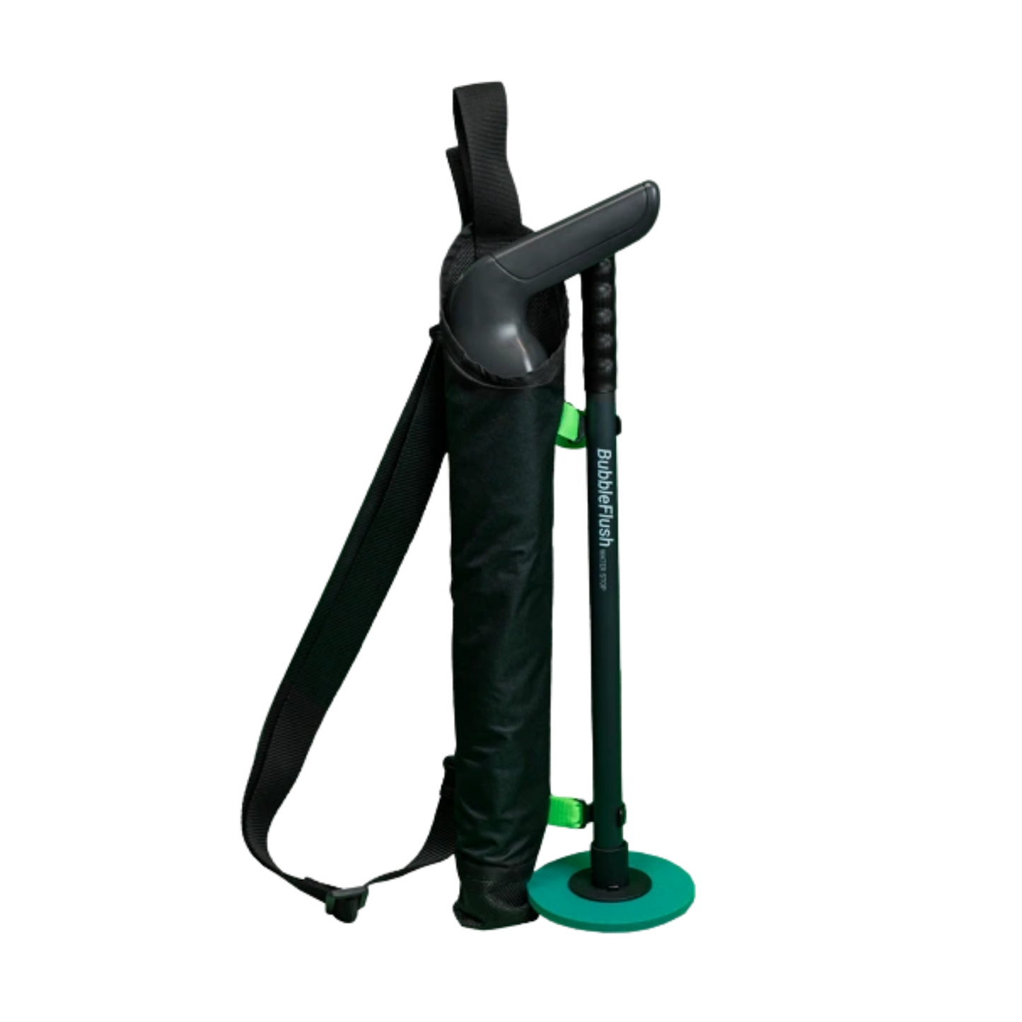 BubbleFlush Soft Case for transporting and storing BubbleFlush and WaterStop cleaning equipment.
