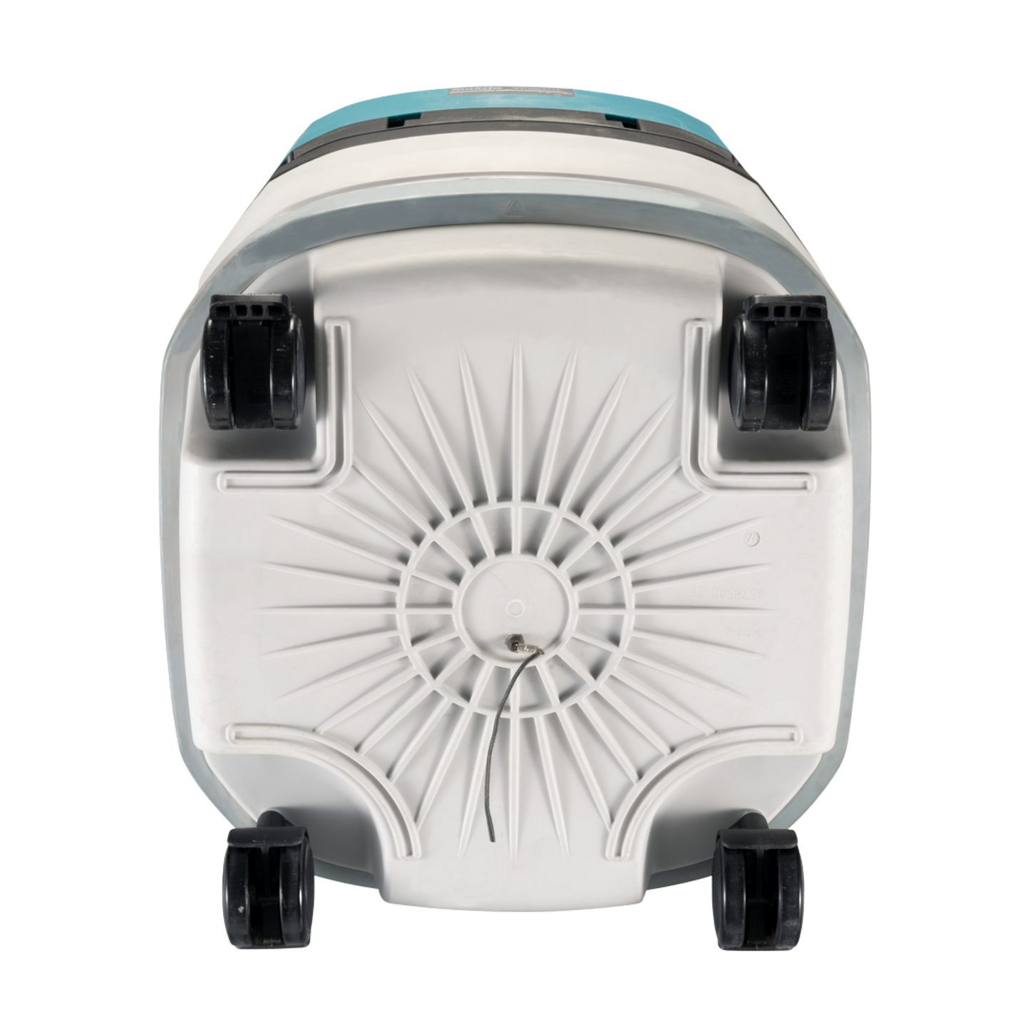 Makita VC002GLZ01 cordless 8L vacuum cleaner with HEPA filtration, AWS Bluetooth connectivity and Dust Class L certification.