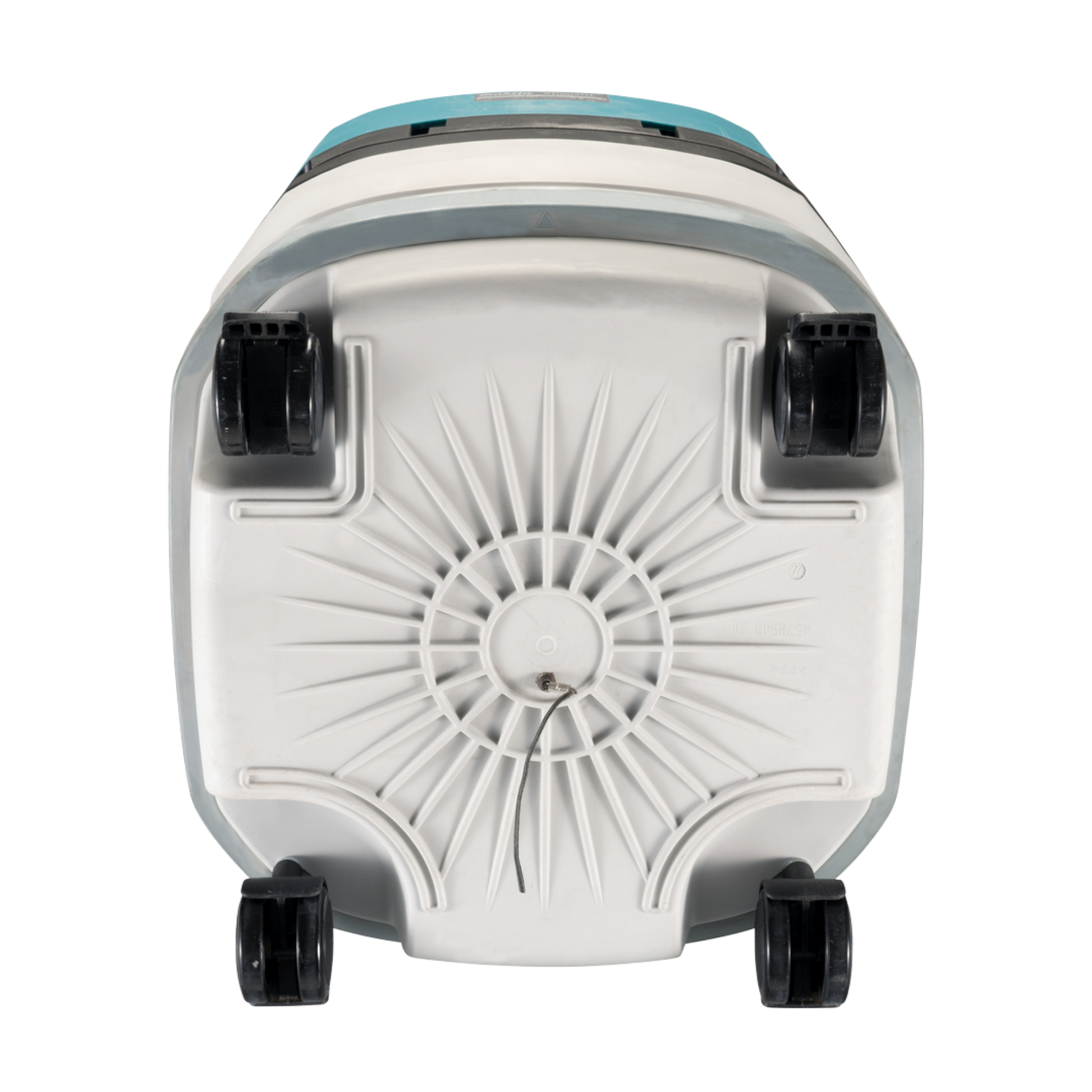 Makita VC002GLZ01 cordless 8L vacuum cleaner with HEPA filtration, AWS Bluetooth connectivity and Dust Class L certification.
