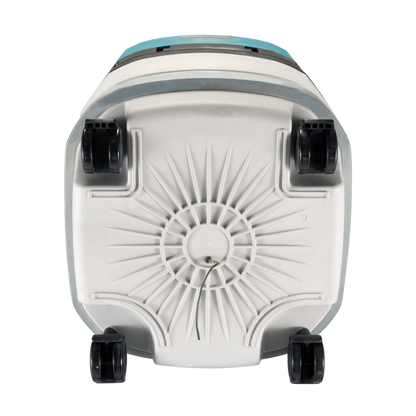 Makita VC002GLZ01 cordless 8L vacuum cleaner with HEPA filtration, AWS Bluetooth connectivity and Dust Class L certification.