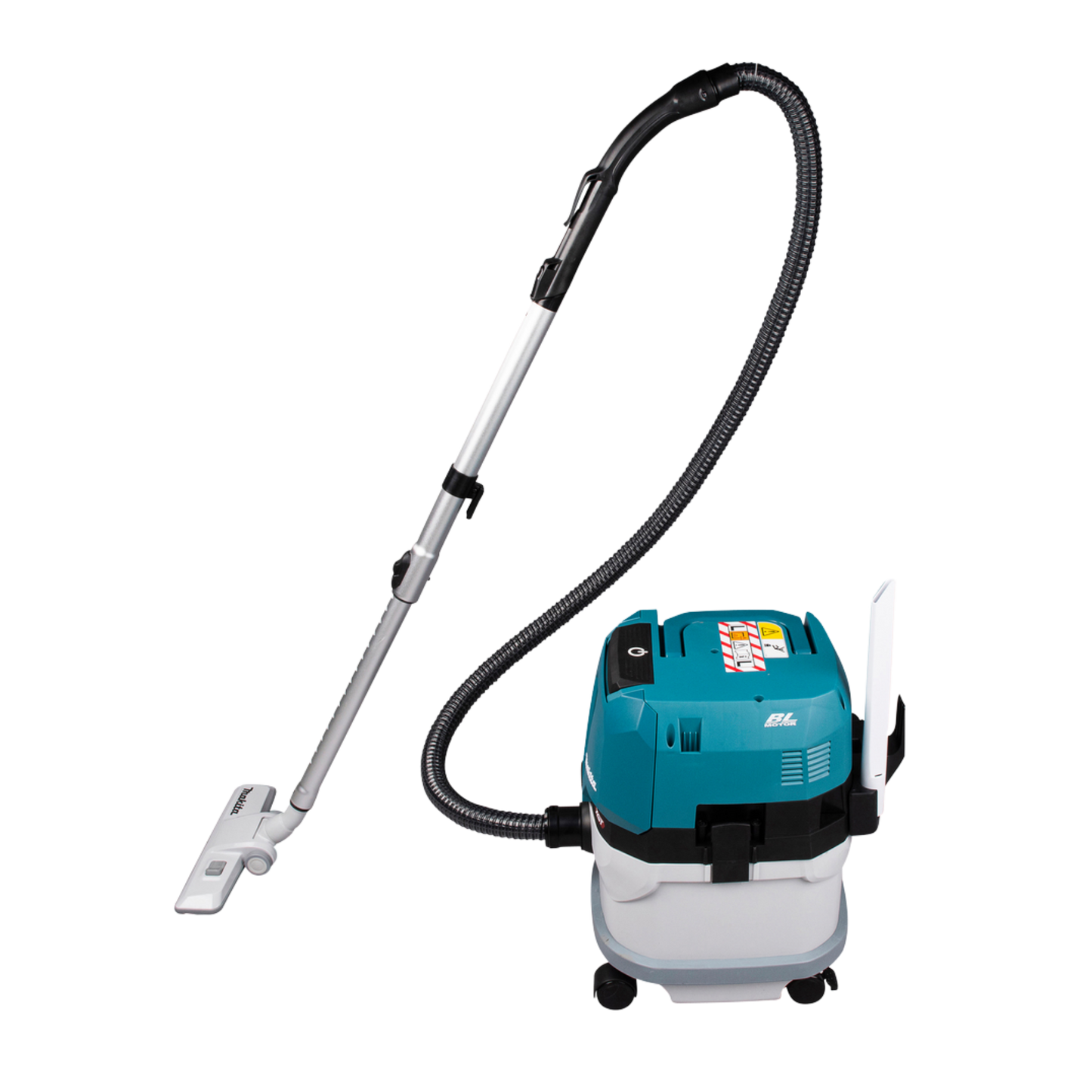 Makita VC003GLZ cordless wet and dry vacuum cleaner with 15L capacity and powerful 310 W suction performance.