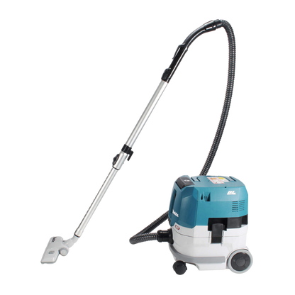 Makita VC005GLZ cordless L-Class vacuum cleaner with 8L capacity, powerful suction and compact professional design.