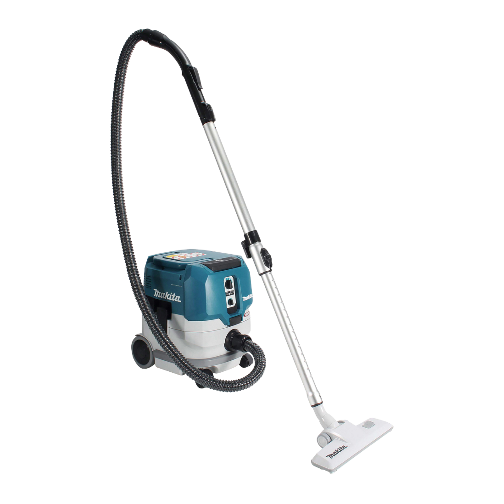 Makita VC005GLZ cordless L-Class vacuum cleaner with 8L capacity, powerful suction and compact professional design.