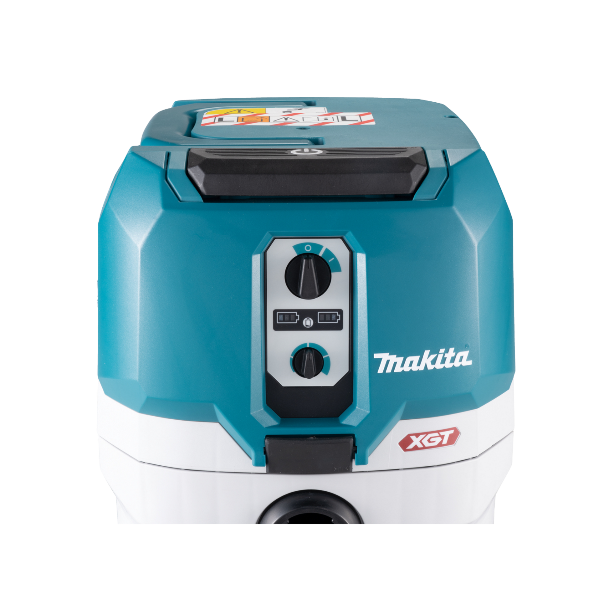 Makita VC005GLZ cordless L-Class vacuum cleaner with 8L capacity, powerful suction and compact professional design.