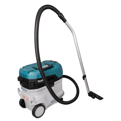 Makita VC006GMZ01 cordless M-Class wet and dry vacuum cleaner with AWS connectivity and 40L dust capacity.