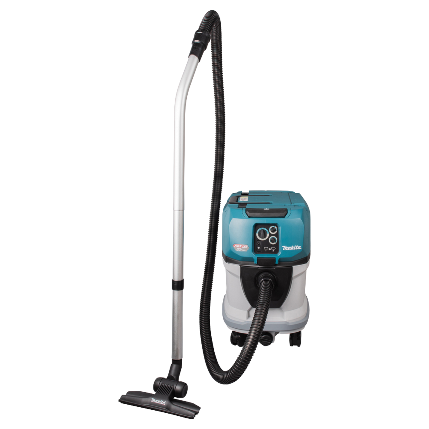 Makita VC006GMZ01 cordless M-Class wet and dry vacuum cleaner with AWS connectivity and 40L dust capacity.