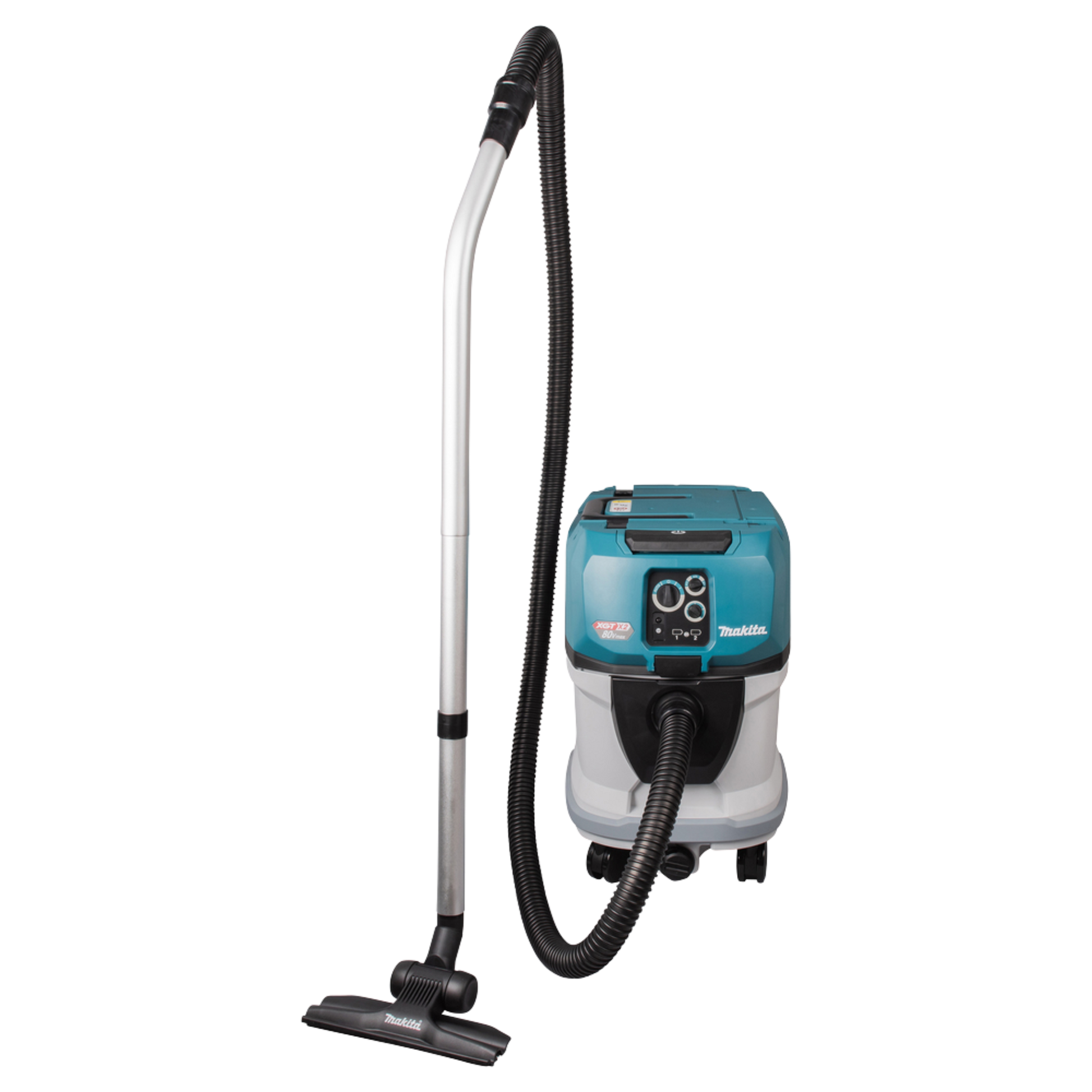 Makita VC006GMZ01 cordless M-Class wet and dry vacuum cleaner with AWS connectivity and 40L dust capacity.