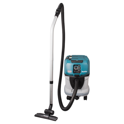 Makita VC006GMZ01 cordless M-Class wet and dry vacuum cleaner with AWS connectivity and 40L dust capacity.