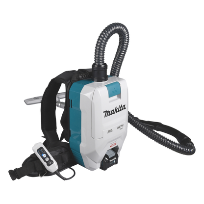 Makita backpack vacuum cleaner on a white background