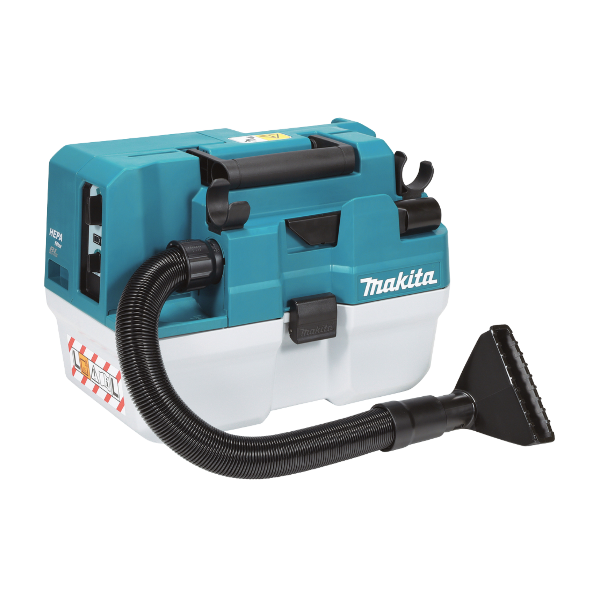 Makita vacuum cleaner on a white background