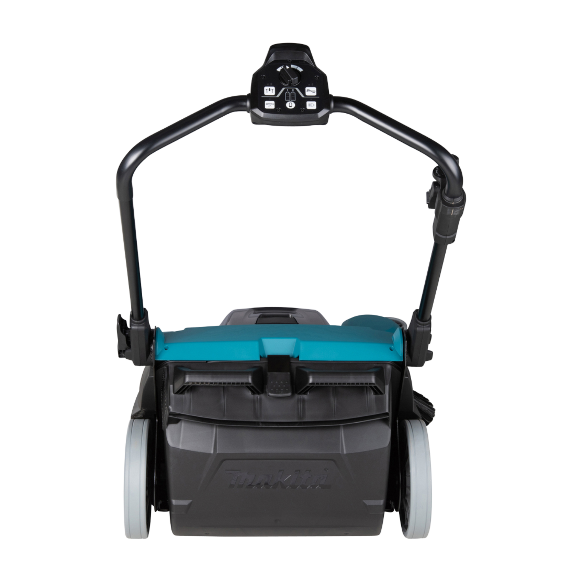 Makita VS001GZ cordless sweeper with HEPA dust filtration and 24 L waste container, supplied without battery or charger.